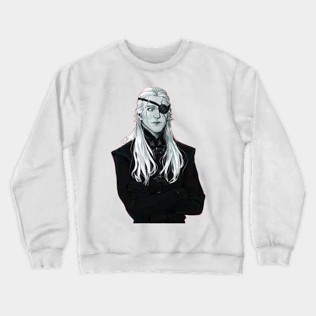 Aemond Targaryen Crewneck Sweatshirt by CustomPortraitsWorld